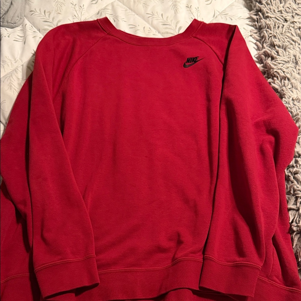 Nike Red Crewneck Sweatshirt